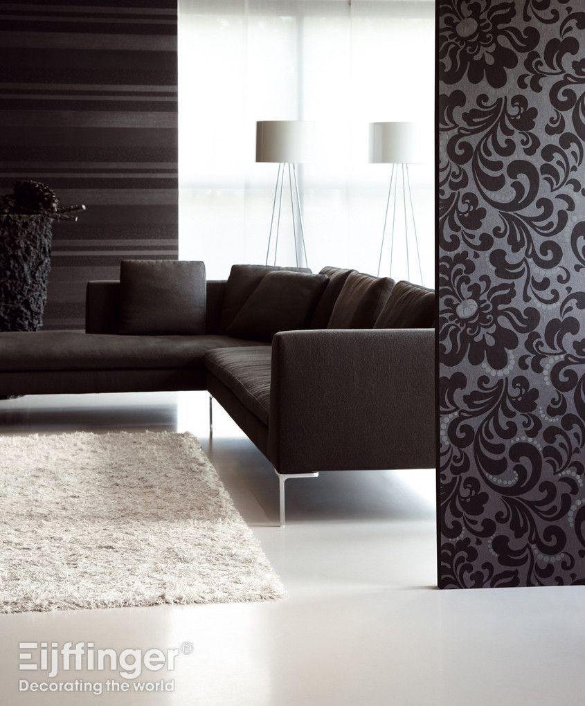 Zircon Shadow Gray Pearly Floral Wallpaper 317025
