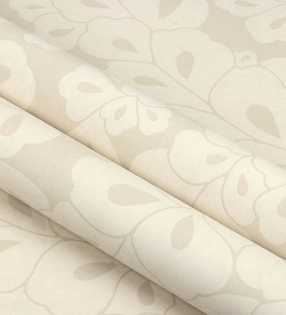 Belle de jour Beige & Off White Leaf Design Floral Wallpaper 301431