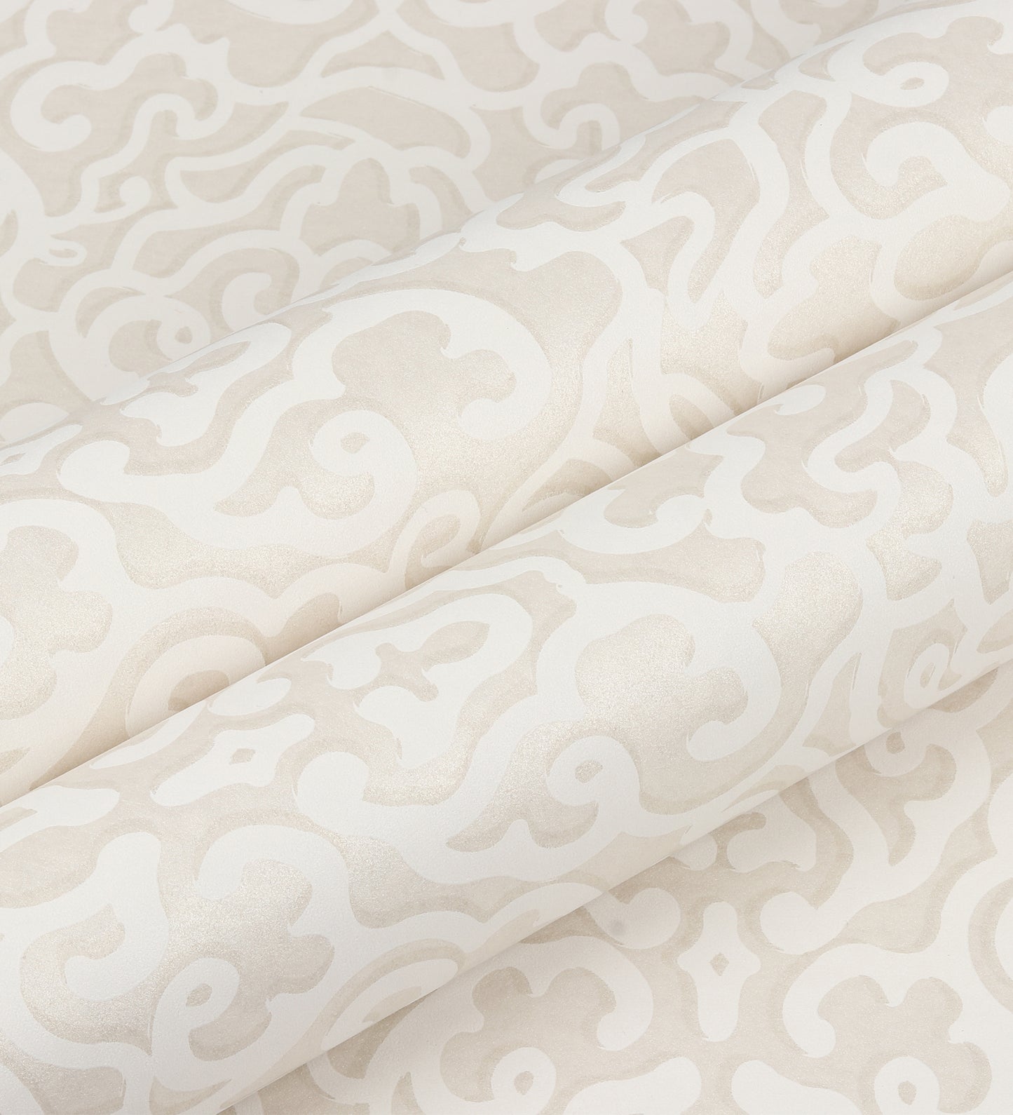 Zircon Beige Abstract Scroll Wallpaper 317010