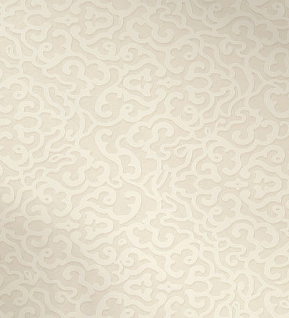 Zircon Beige Abstract Scroll Wallpaper 317010