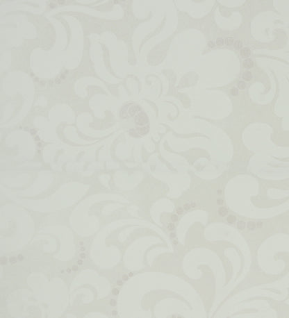 Zircon Off White Pearly Floral Wallpaper 317020
