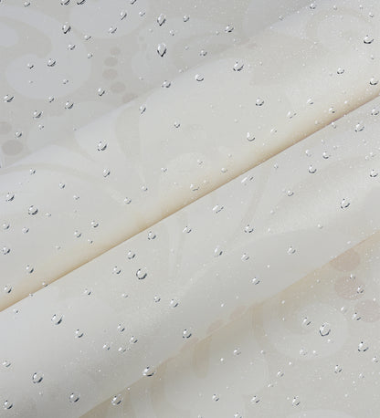 Zircon Off White Pearly Floral Wallpaper 317020