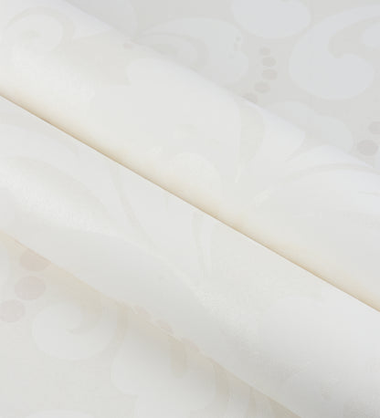 Zircon Off White Pearly Floral Wallpaper 317020