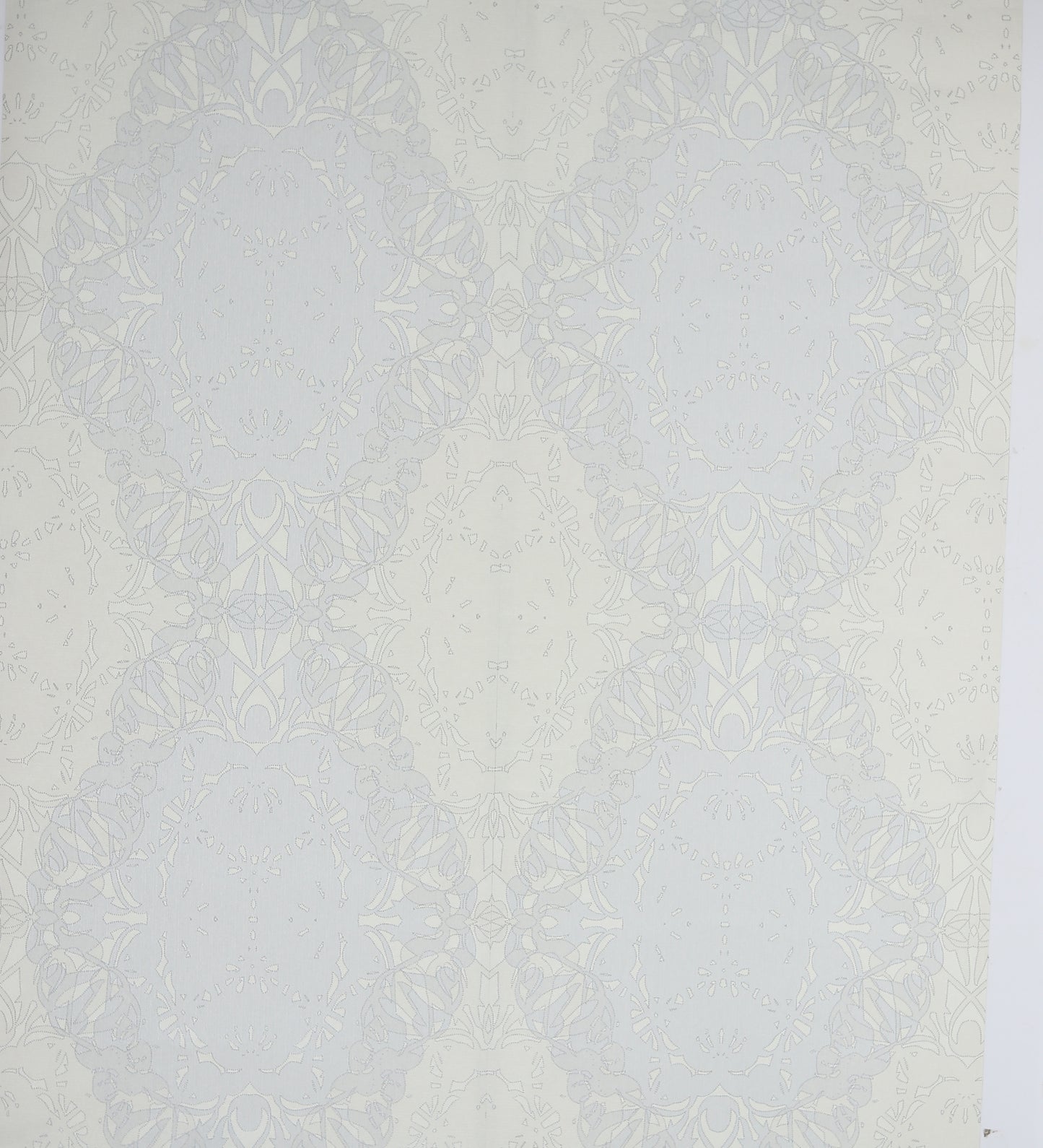 Zircon Baby Blue Dotted Imperial Ogee Wallpaper 317060