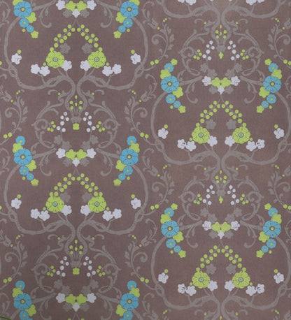 Flamenco Brown Floral Design Wallpaper 320728