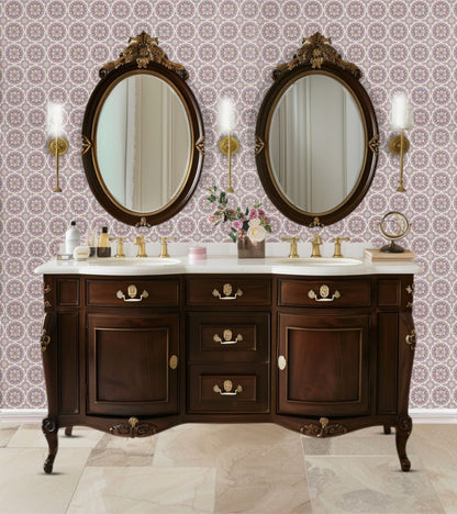 Flamenco Violet Circular Design Wallpaper 320732