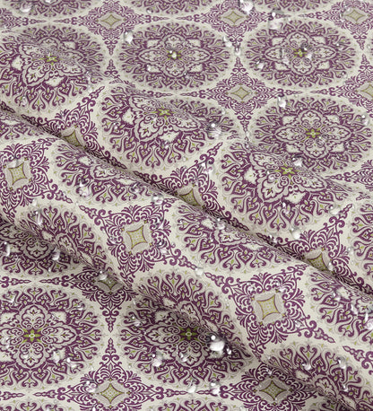 Flamenco Violet Circular Design Wallpaper 320732
