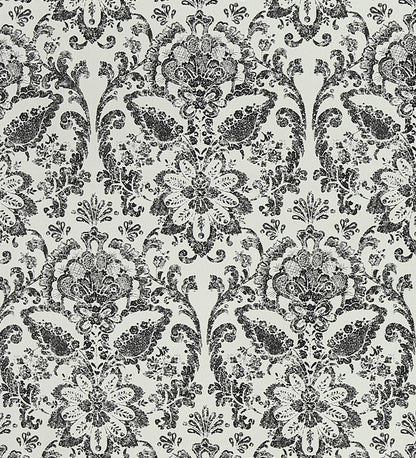 American Classic Black and White Baroque Wallpaper 330800