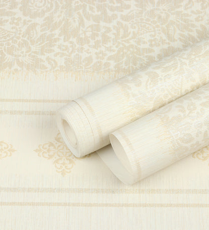 Lyndhurst Beige Baroque Design Wallpaper 331902