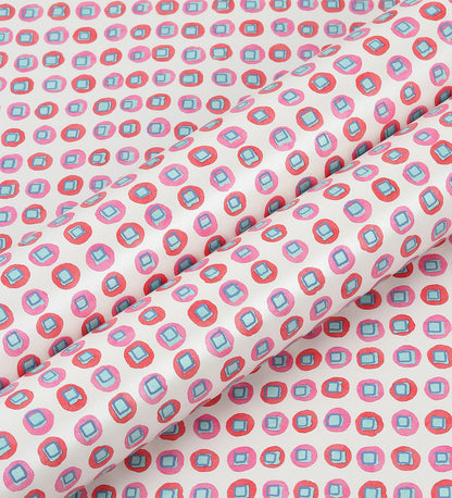 Raval Red & Pink Classic Dotted Circle Design Wallpaper 341542