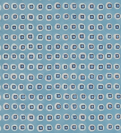 Raval Blue Classic Dotted Circle Design Wallpaper 341543