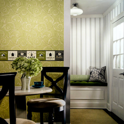 American Classic Black Gray Barcode Stripes Wallpaper 330834