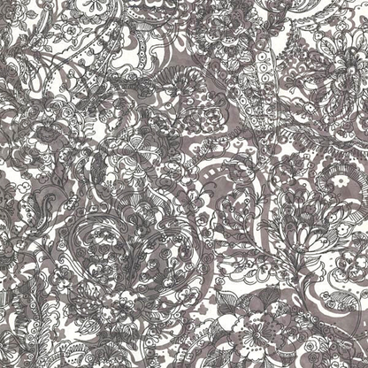 Raval Light Brown & White Floral Design Wallpaper 341524