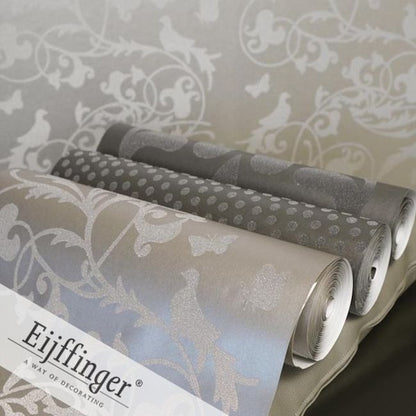 Gracia Sparkling Silver Nature Wallpaper 301212