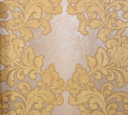 American Archive Dappled Beige Baroque Wallpaper 331780