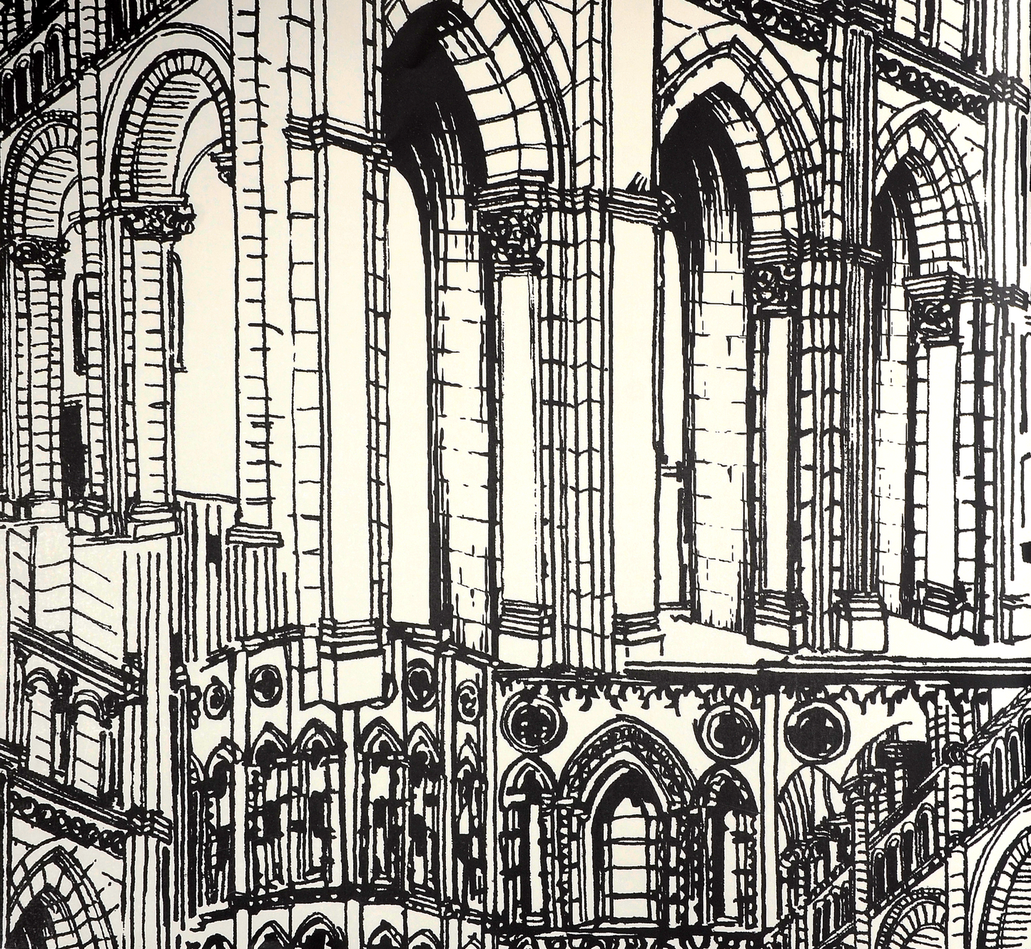 American Classic Black and White Contemporary Wallpaper 330825