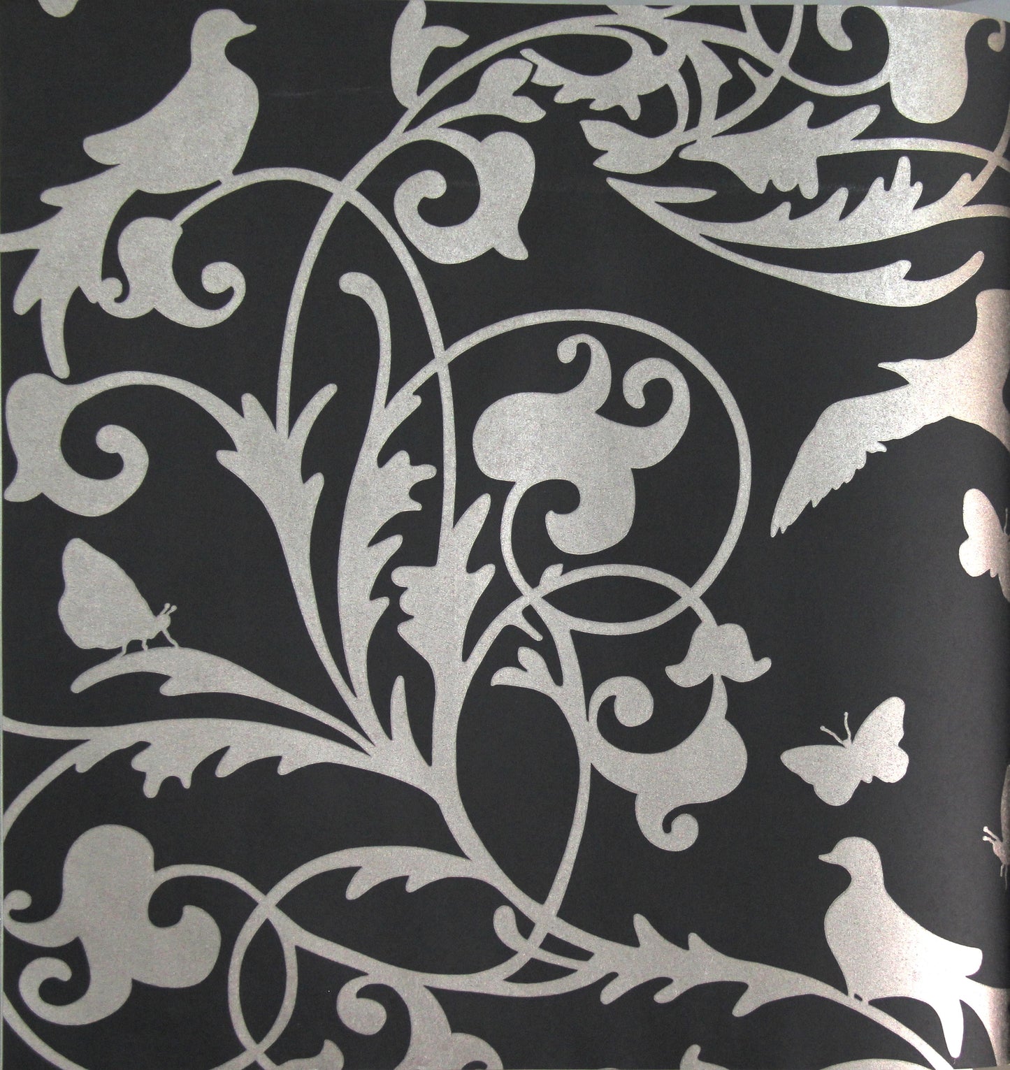 Gracia Black and White Matte Nature Wallpaper 301225