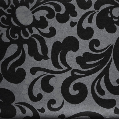 Zircon Shadow Gray Pearly Floral Wallpaper 317025